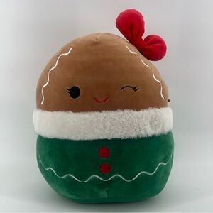Gina The Gingerbread Girl Squishmallows Christmas Holiday Plush